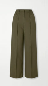 Mathilda Hose mit Weitem Bein – Grün