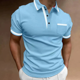 Mats | Herren Poloshirt Für Freizeit – Blau