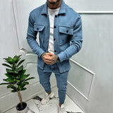 Matthias | Herren Zweiteiler Set – Hellblau