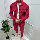 Matthias | Herren Zweiteiler Set – Rot