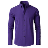 Leichtes Stretch Langarmshirt – Violett