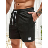 Maximilian | Herren Badeshorts mit Kordelzug – Schwarz