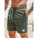 Maximilian | Herren Badeshorts mit Kordelzug – Grün