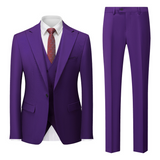 Maximilian | Herren Business Anzug Set – Dunkellila
