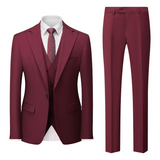 Maximilian | Herren Business Anzug Set – Dunkelrot