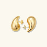 Sandra Teardrop Gold-Ohrringe – Gelbgold