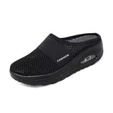 Meike | Damen Slip-On Sneaker mit Luftkissensohle – Schwarz
