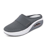 Meike | Damen Slip-On Sneaker mit Luftkissensohle – Dunkelgrau