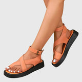 Melinda | Damen Verstellbare Riemchen Sandalen – Orange