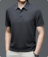 Jason | Kurzarm Polokragen Poloshirt – Grau