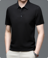Jason | Kurzarm Polokragen Poloshirt – Schwarz