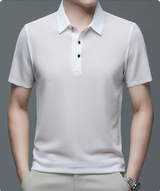 Jason | Kurzarm Polokragen Poloshirt – Weiß