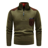 Hochwertiger herrenpullover aus merinowolle – Grün