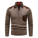 Hochwertiger herrenpullover aus merinowolle – Braun