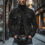 MILO | RETRO CORDJACKE – Schwarz