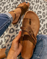 Modische Unterstützend Sandalen – Veganes Leder & Fußkomfort – Braun