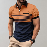 Moderne weiche Sommer-Polo-Shirt – Karamell