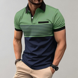 Moderne weiche Sommer-Polo-Shirt – Olivgrün