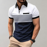Moderne weiche Sommer-Polo-Shirt – Weiß