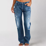 Modische Sommerhose aus Denim - Marion – Dunkelblau