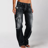 Modische Sommerhose aus Denim - Marion – Schwarz