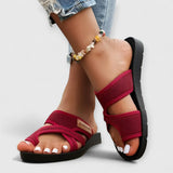 Moira | Premium Vielseitige Sandalen – Rot