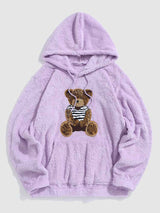 Teddy - wärmerer winter-hoodie – Lila