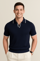 Casimir - Weiches Poloshirt – Dunkelblau