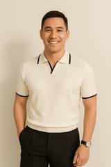 Casimir - Weiches Poloshirt – Weiß