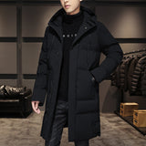 Adriel Kapuzen-Pufferjacke – Schwarz