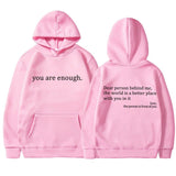 Unisex Kapuzenpullover mit Kängurutasche | Kapuze mit Kordelzug – Rosa