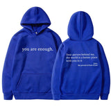 Unisex Kapuzenpullover mit Kängurutasche | Kapuze mit Kordelzug – Blau