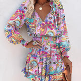 Heilin – Stilvolles Kleid mit lebendigem Print – Rosa