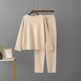 Arisha Pullover- und Hosen-Set – Beige