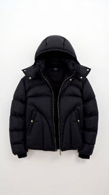 Ariyan Winterjacke mit Kapuze – Schwarz