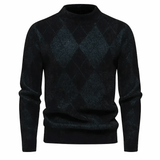 Arvid Gestreifter Turtleneck Pullover – Schwarz