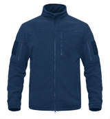 Atlas Stehkragen-Jacke – Blau
