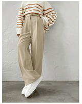 Audra Weit Geschnittene Hose – Beige