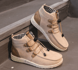 August Schuhe mit Kordelzug aus Samt – Beige