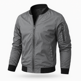 Bomberjacke Herren | Leicht Mit Reißverschluss – Grau