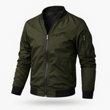 Bomberjacke Herren | Leicht Mit Reißverschluss – Grün