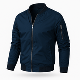 Bomberjacke Herren | Leicht Mit Reißverschluss – Blau