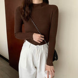 Birmadeth Strickpullover im Slim-Fit-Stil – Braun