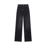 Blytthe-Jeans mit geradem Bein – Schwarz
