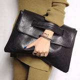 Caitlin Rechteckige Handtasche – Schwarz