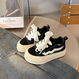 Cameron Kinder-Plateau-Sneaker – Schwarz