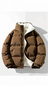Cyrusteem Winter-Pufferjacke – Braun