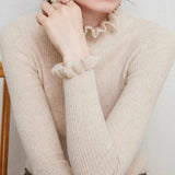 Darcy Strick-Rollkragenpullover – Beige