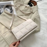 Delilah Leder-Schultertasche – Weiß