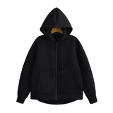 Devorra Lässiger Hoodie – Schwarz